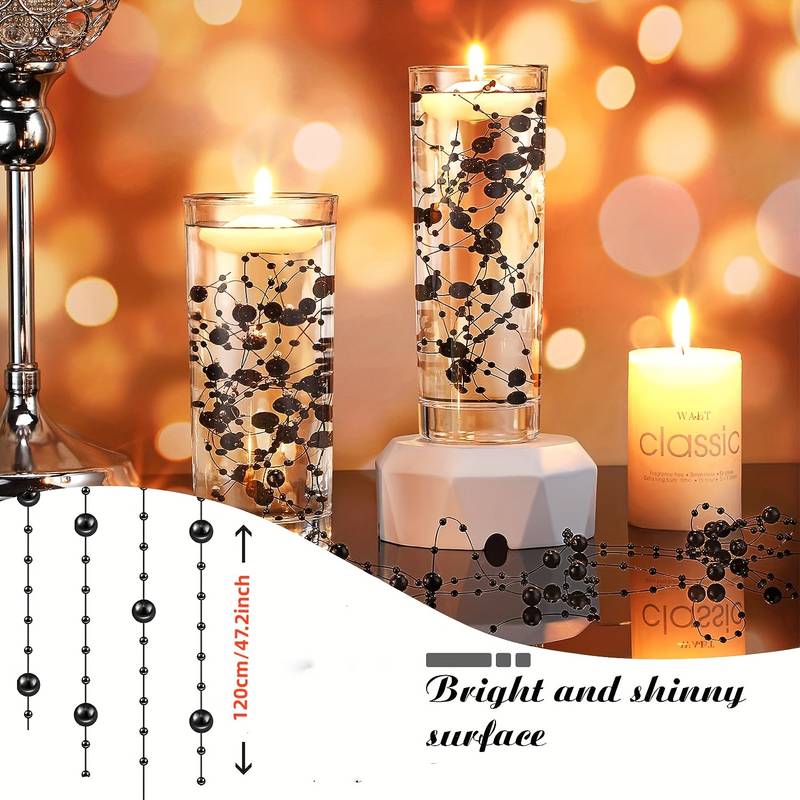 Pearl String For Floating Candles Centerpiece Faux Pearl - Temu